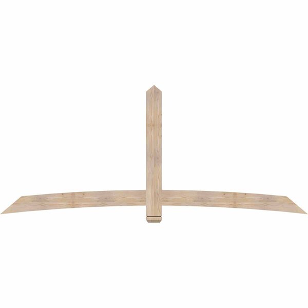 Ekena Millwork Bellingham Smooth Timber Gable Bracket, Douglas Fir, 108"W x 45"H x 1 1/2"D x 5 1/2"F, 10/12 Pitch GBW108X45X0206BEL00SDF - main